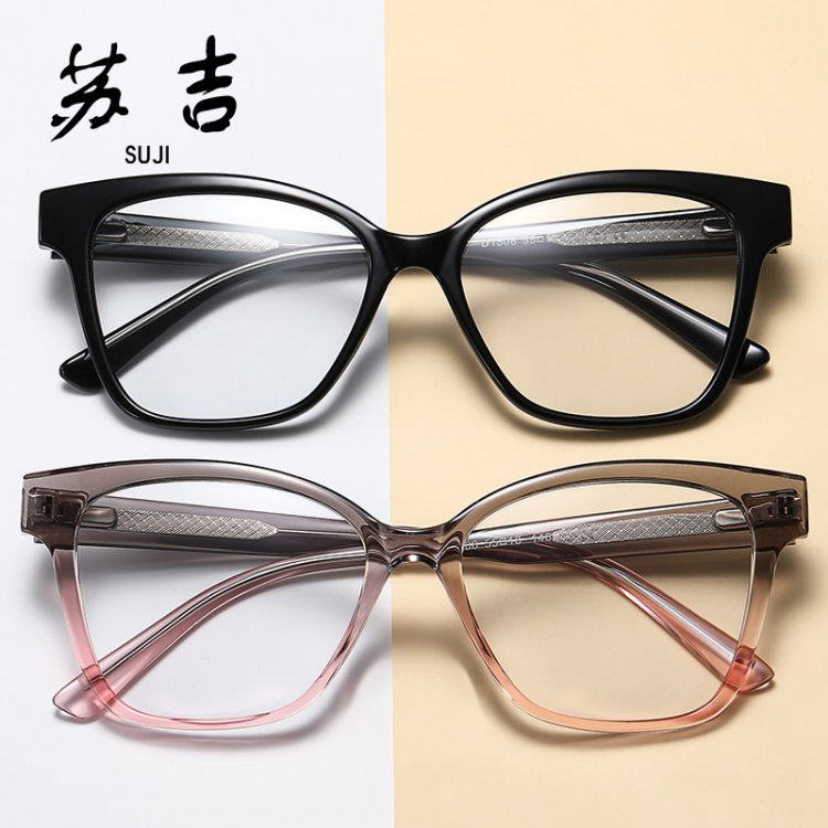 女士平光眼镜 时尚弹簧腿眼镜架